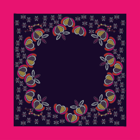 VIRGAS VAINAGA LAKATS.60x60cm_natural silk